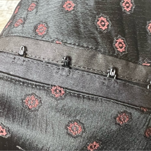 💚Tessuto black/burgundy print pants - Picture 5 of 8